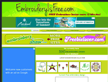 Tablet Screenshot of embroideryisfree.com
